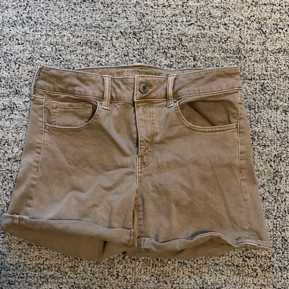 American eagle Súper stretch midi jean shorts